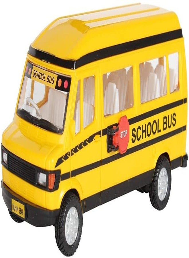 USCATALOG Pull Back Action School Bus Toy for Kids (Color May Vary) - Image 2